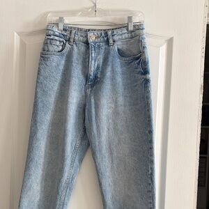 Zara Light Blue Straight Leg Jeans
